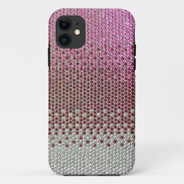 Pink Rhinestone Glitter Bling  iPhone 5 Case (Back)
