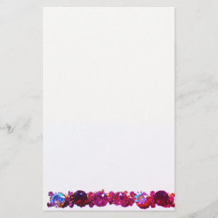Pink Rhinestones  - vintage jewellery Stationery