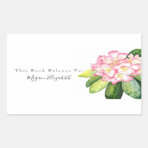 Pink Rhod Rectangular Sticker