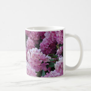 Pink rhododendron beauty coffee mug