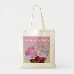 pink rhododendron flowers  wedding bag