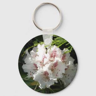 Pink Rhododendron Photo Key Ring