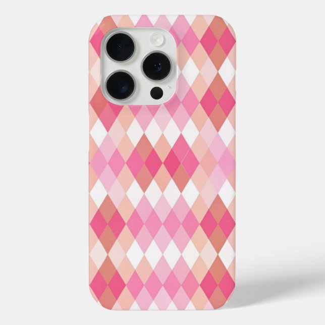 Pink Rhombus  Case-Mate iPhone Case (Back)