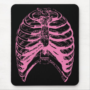 Pink Rib Cage Mouse Mat