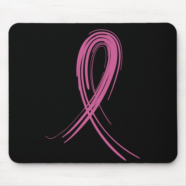 Pink Ribbon 2 Breast Cancer Mouse Mat (Front)