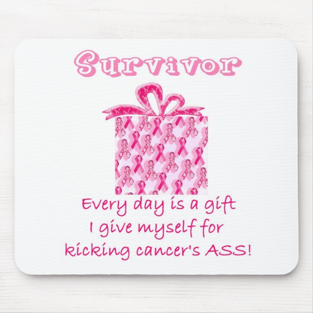 pink ribbon 3 mouse mat (Front)