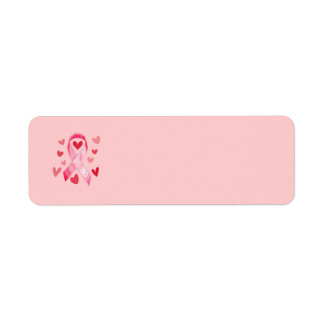 PINK RIBBON Address Labels