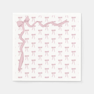Pink Ribbon Baby Shower Napkin