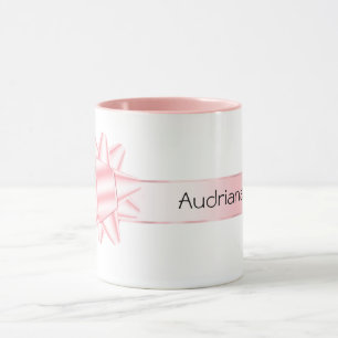 Pink Ribbon Bow Mug