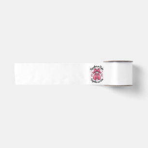 Pink Ribbon Boxing Gloves Breast Cancer Awareness Satin Ribbon