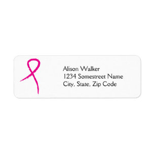 Pink Ribbon Breast Cancer Awareness  Avery Address