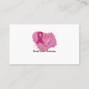 Pink Ribbon Breast Cancer Awareness Business Card
