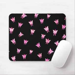 Pink Ribbon Breast Cancer Awareness Butterflies  Mouse Mat