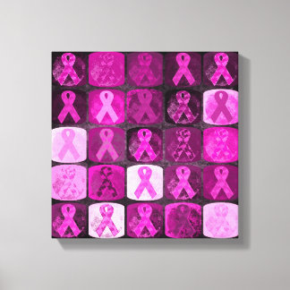 Pink Ribbon, Breast Cancer Awareness Canvas Print