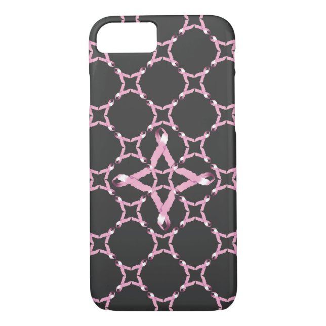 Pink Ribbon Breast Cancer Awareness Case-Mate iPhone Case (Back)