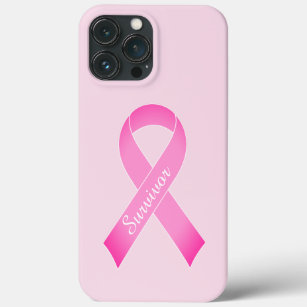 Pink ribbon breast cancer awareness custom Case-Mate iPhone case