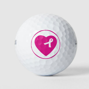 Pink Ribbon Breast Cancer Awareness Golf Ball