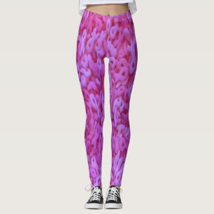 Pink Ribbon Breast Cancer Awareness Leggings