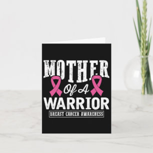 Pink Ribbon Breast Cancer Awareness Mother Of A Wa Card