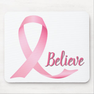 Pink Ribbon Breast Cancer Awareness Mouse Mat