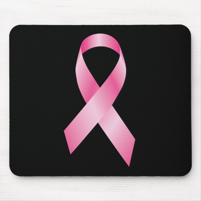 Pink Ribbon - Breast Cancer Awareness Mouse Mat (Front)