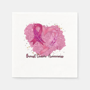 Pink Ribbon Breast Cancer Awareness Napkin