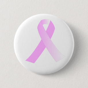 Pink Ribbon Breast Cancer Awareness Pin Button