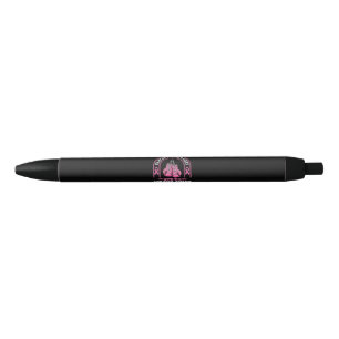 Pink Ribbon Breast Cancer Awareness Pink Fight Black Ink Pen