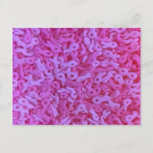 Pink Ribbon breast cancer awareness sprinkles Postcard