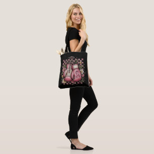 Pink Ribbon Breast Cancer Awareness Tote Bag