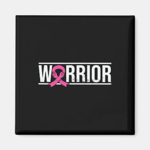Pink Ribbon Breast Cancer Awareness Warrior Fighte Magnet