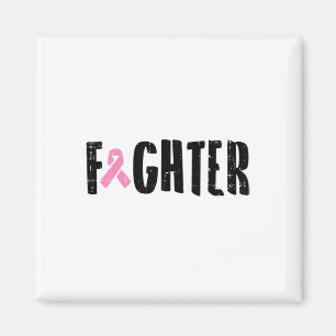 Pink Ribbon Breast Cancer Awareness Warrior Gift  Magnet