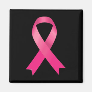 Pink Ribbon Breast Cancer Awareness Women Men Kids Magnet