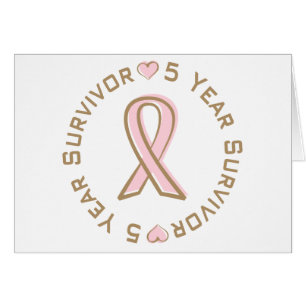 Pink Ribbon Breast Cancer Survivor 5 Years
