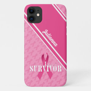 Pink Ribbon Breast Cancer Survivor Case-Mate iPhone Case