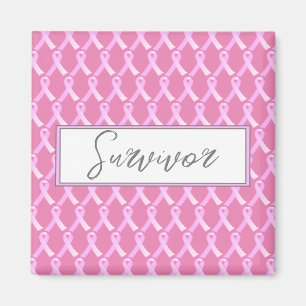 Pink Ribbon Breast Cancer Survivor Magnet