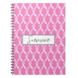 Pink Ribbon Breast Cancer Survivor Notebook