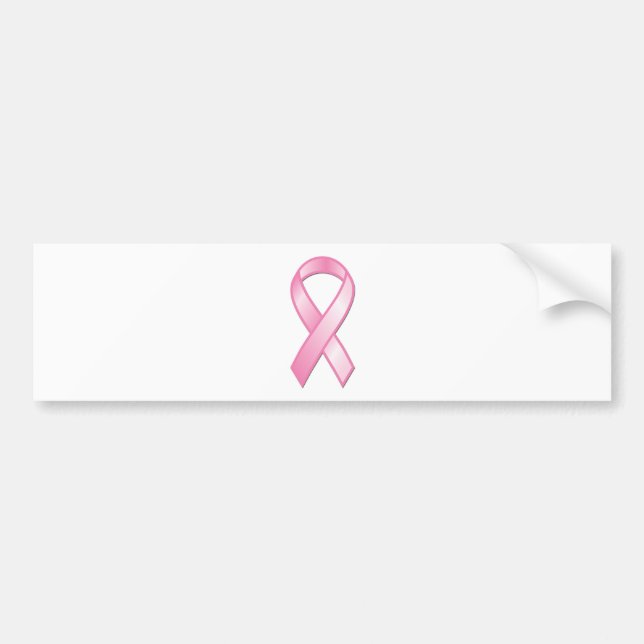 Pink Ribbon Bumper Sticker (Front)