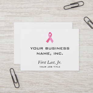 Pink Ribbon Business Card