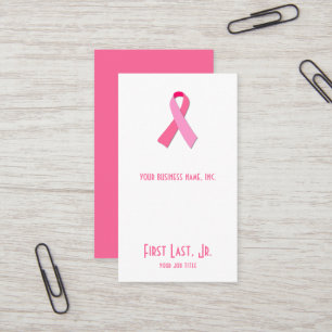 Pink Ribbon Business Card