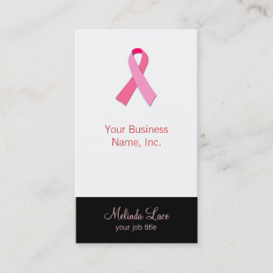 Pink Ribbon Business Card