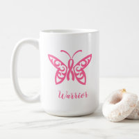 Pink Ribbon Butterfly Breast Cancer Warrior