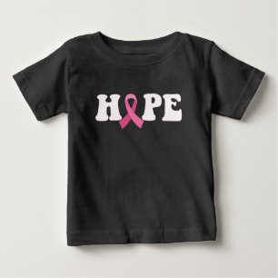 Pink Ribbon Cancer Awareness Breast Cancer Hope Baby T-Shirt