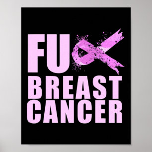 Pink Ribbon Cancer For Breast Cancer Awareness Poster