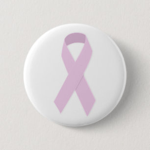 PINK RIBBON CAUSES MEDICAL ILLNESSES BREAST CANCER 6 CM ROUND BADGE