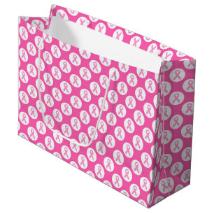Pink Ribbon Circle – Breast Cancer Awareness Large Gift Bag