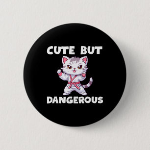 Pink Ribbon Coquette Bow Boxing Gloves Breast Canc 6 Cm Round Badge