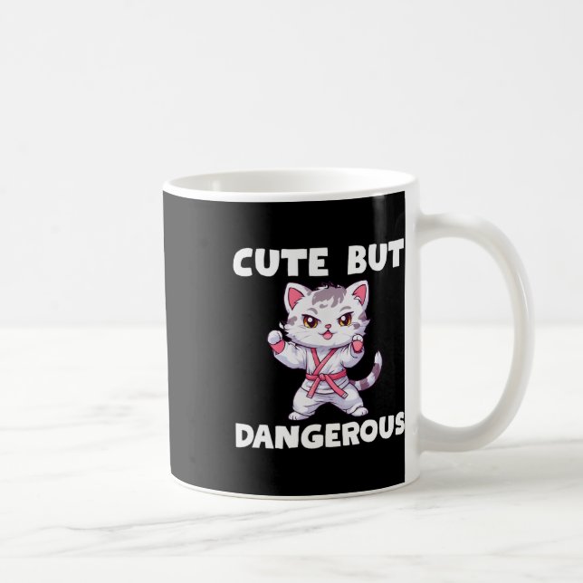 Pink Ribbon Coquette Bow Boxing Gloves Breast Canc Coffee Mug (Right)
