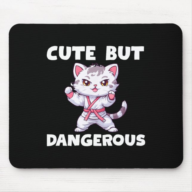 Pink Ribbon Coquette Bow Boxing Gloves Breast Canc Mouse Mat (Front)