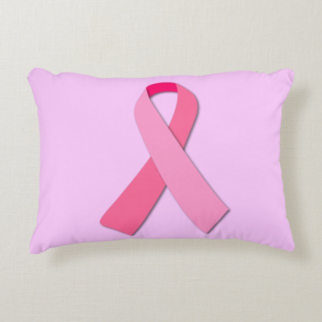 Pink Ribbon Decorative Cushion (Front)